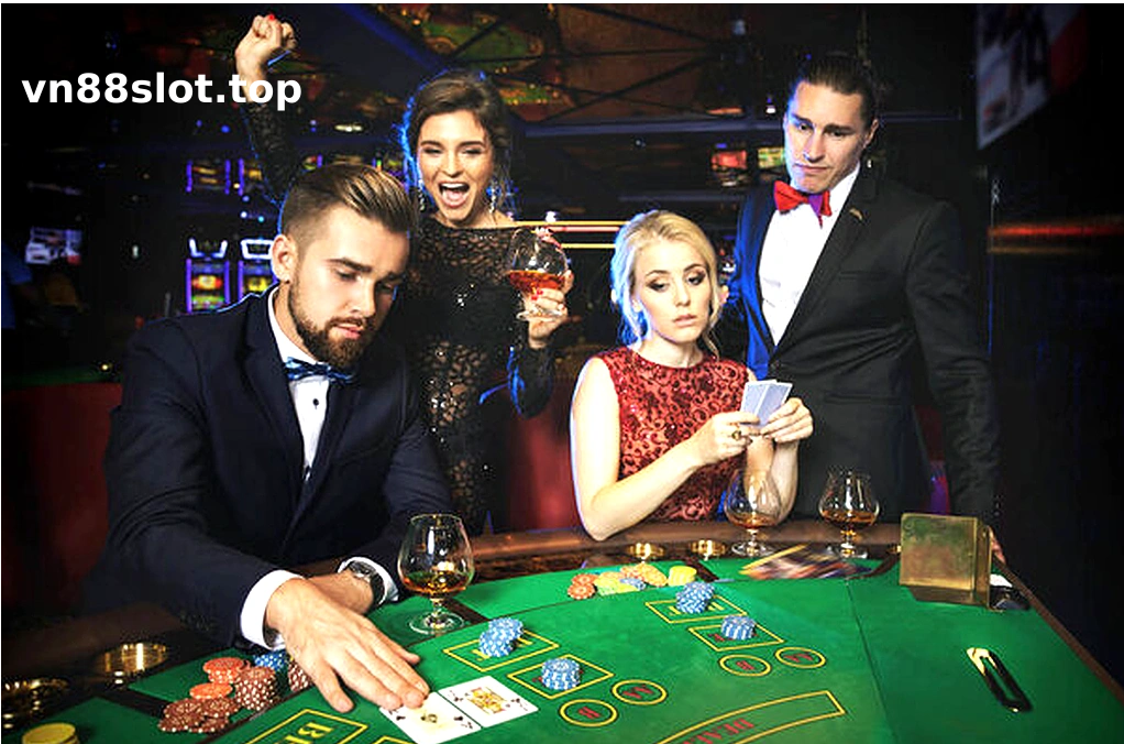 Hình ảnh một trò chơi poker tại casino.